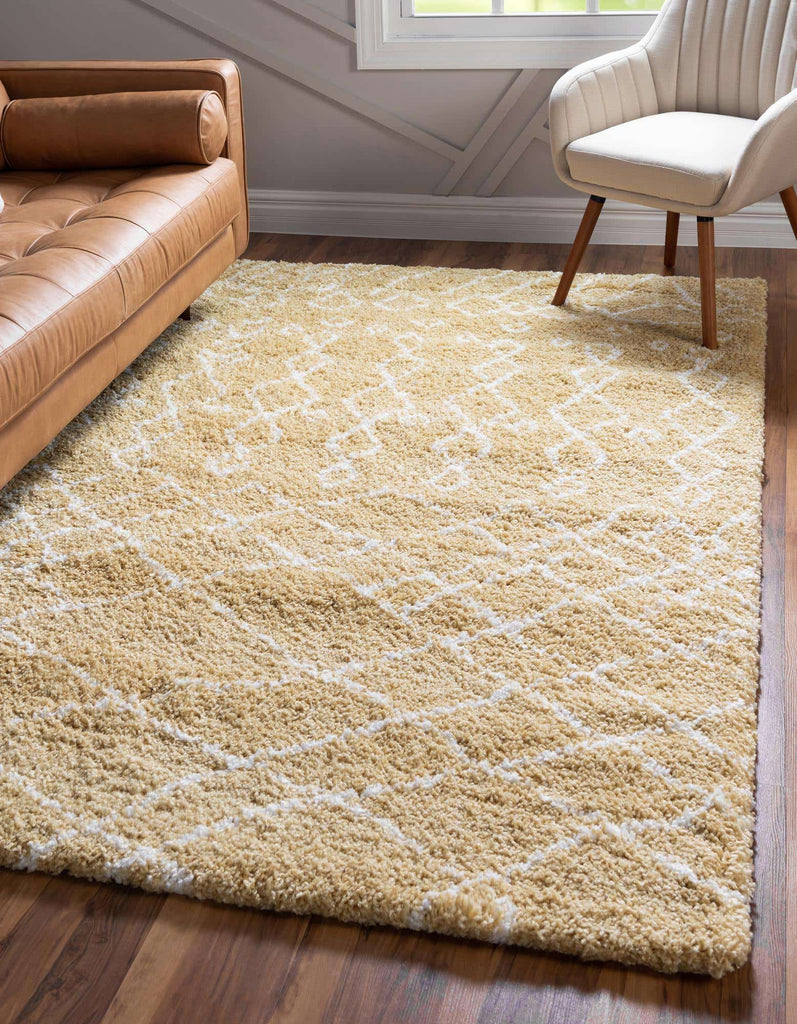 Geometric Rabat Shag Rug - Bombay Mercantile
