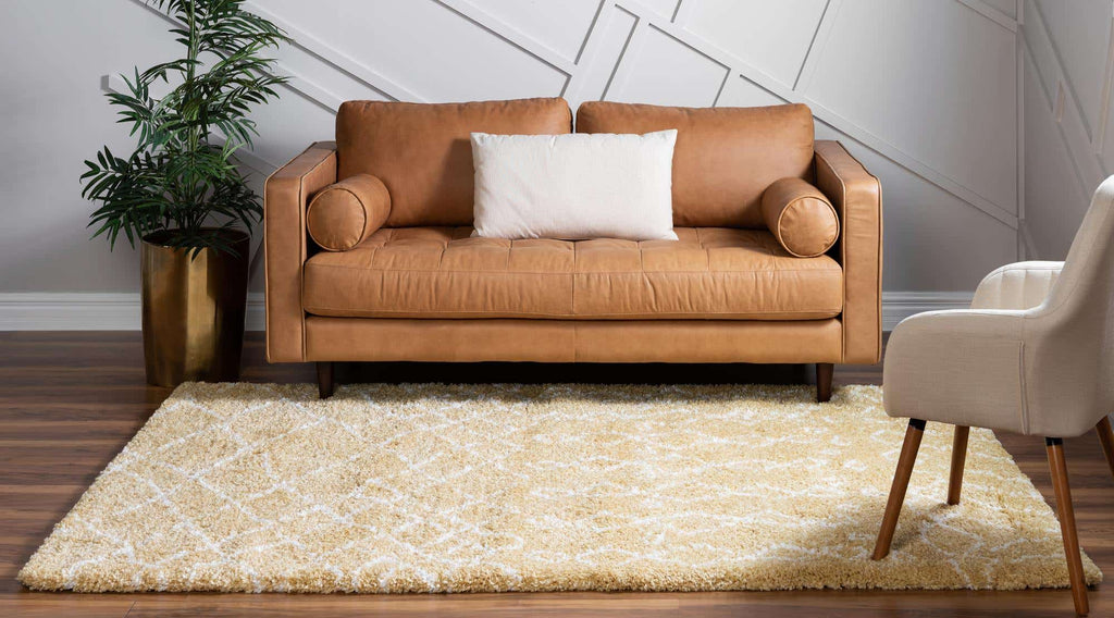 Geometric Rabat Shag Rug - Bombay Mercantile