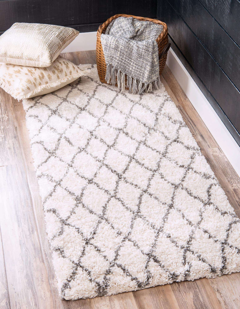 Trellis Rabat Shag Rug - The Nifty Decor