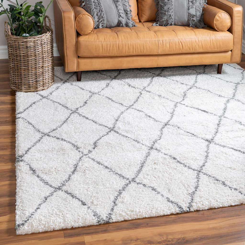 Trellis Rabat Shag Rug - The Nifty Decor