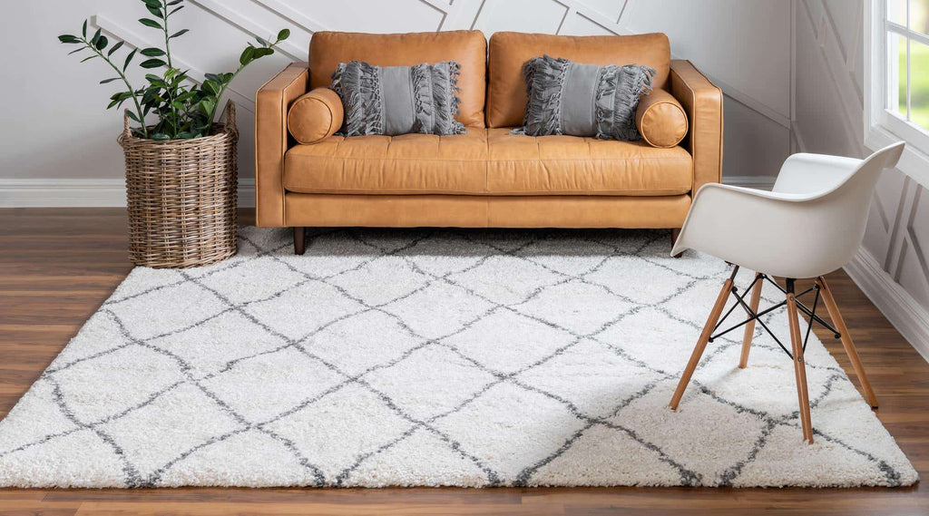 Trellis Rabat Shag Rug - The Nifty Decor