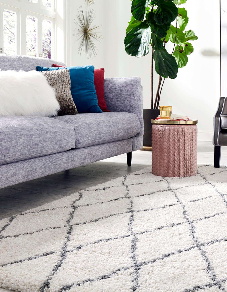 Trellis Rabat Shag Rug - The Nifty Decor