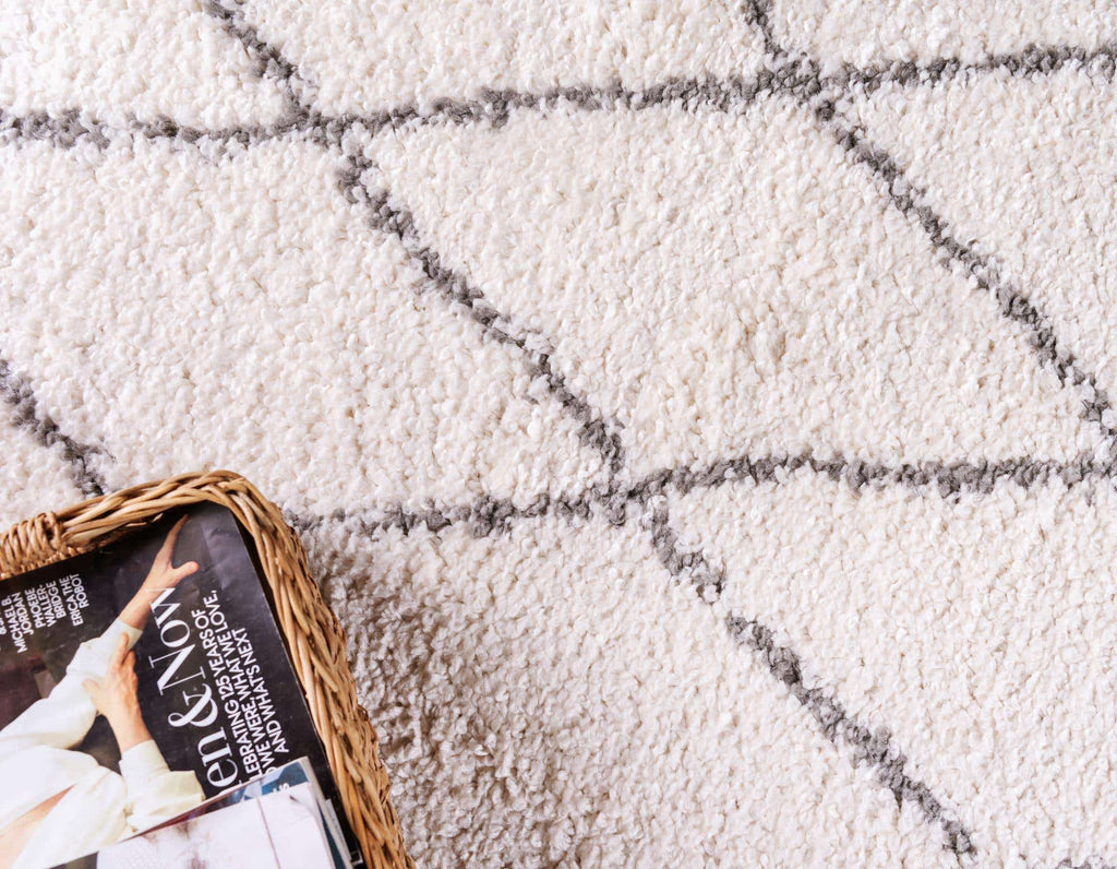 Trellis Rabat Shag Rug - The Nifty Decor
