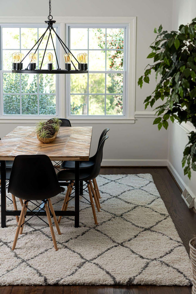 Trellis Rabat Shag Rug - The Nifty Decor
