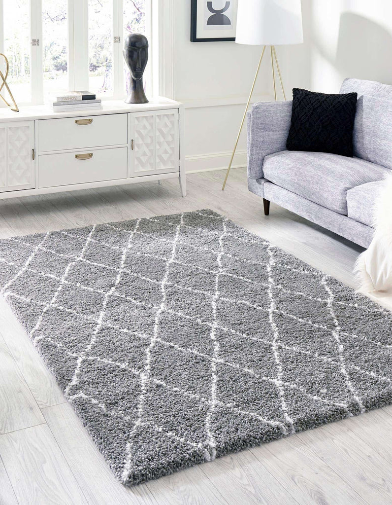 Trellis Rabat Shag Rug - The Nifty Decor