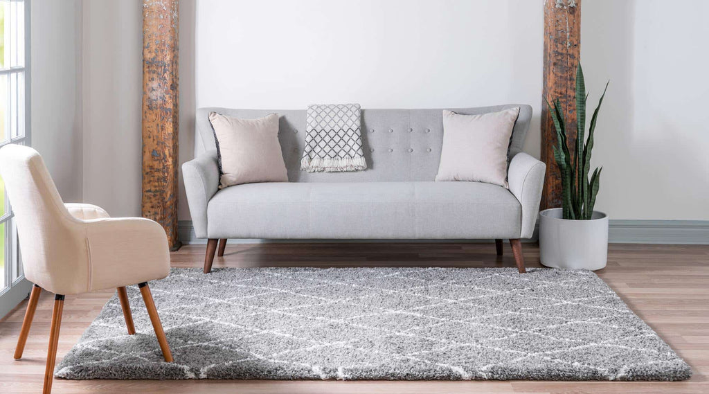 Trellis Rabat Shag Rug - The Nifty Decor