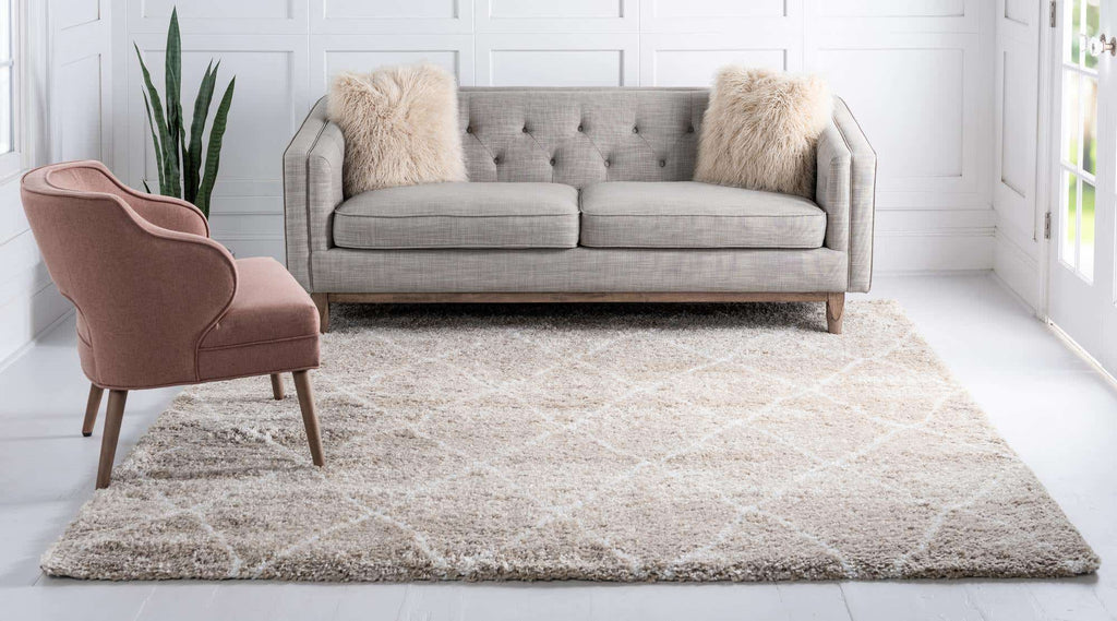 Trellis Rabat Shag Rug - The Nifty Decor