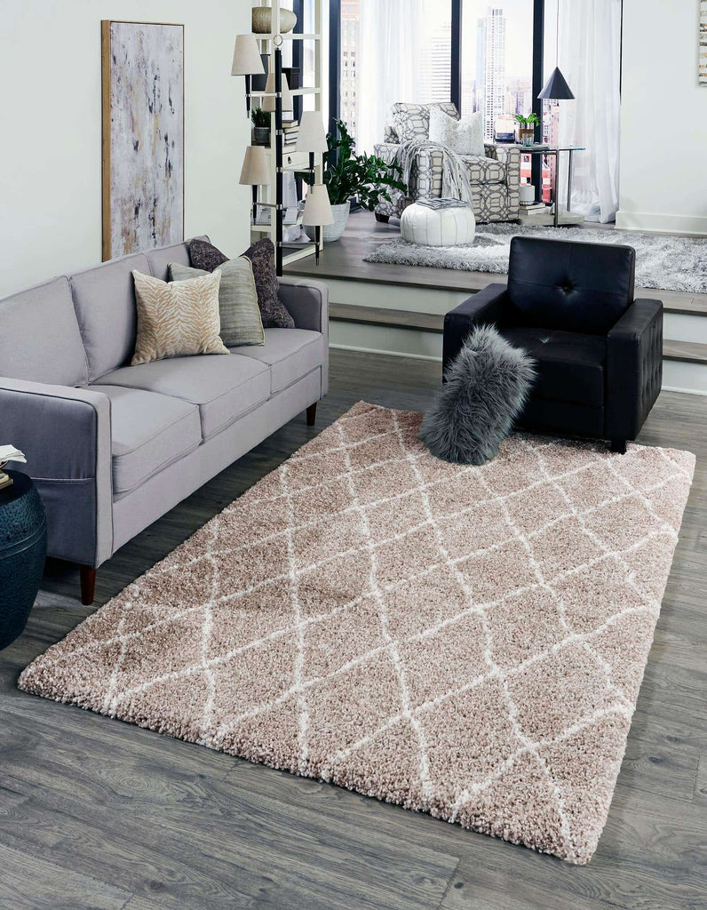 Trellis Rabat Shag Rug - The Nifty Decor