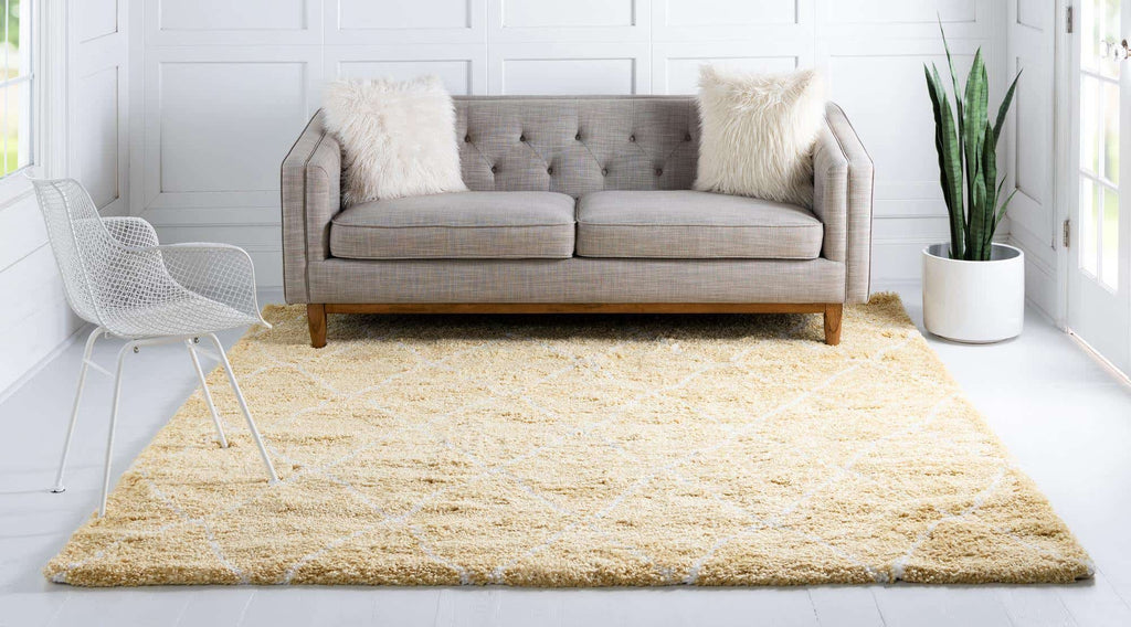 Trellis Rabat Shag Rug - Bombay Mercantile