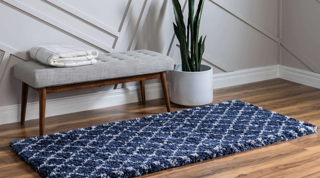 Marble Rabat Shag Rug - The Nifty Decor