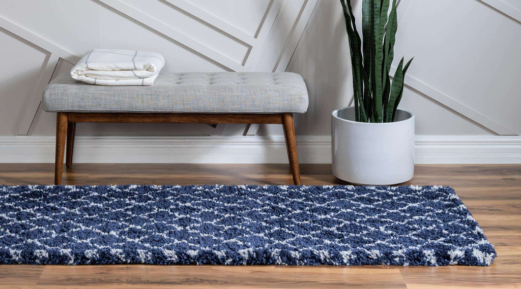 Marble Rabat Shag Rug - The Nifty Decor
