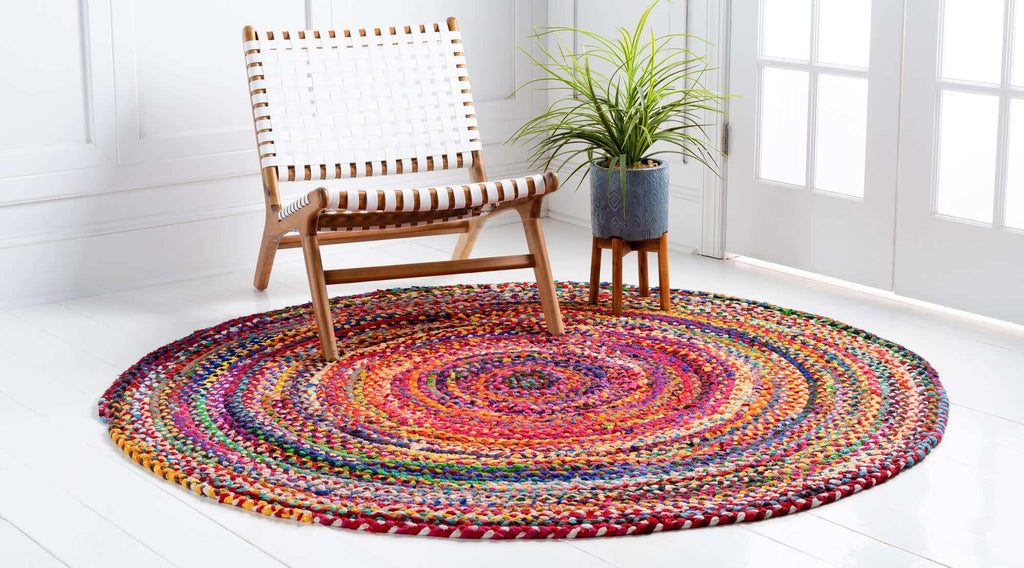 Braided Chindi Rug Multi - The Nifty Decor