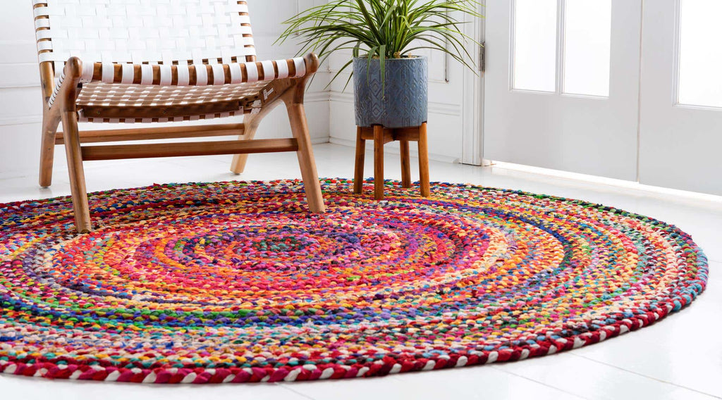 Braided Chindi Rug Multi - The Nifty Decor