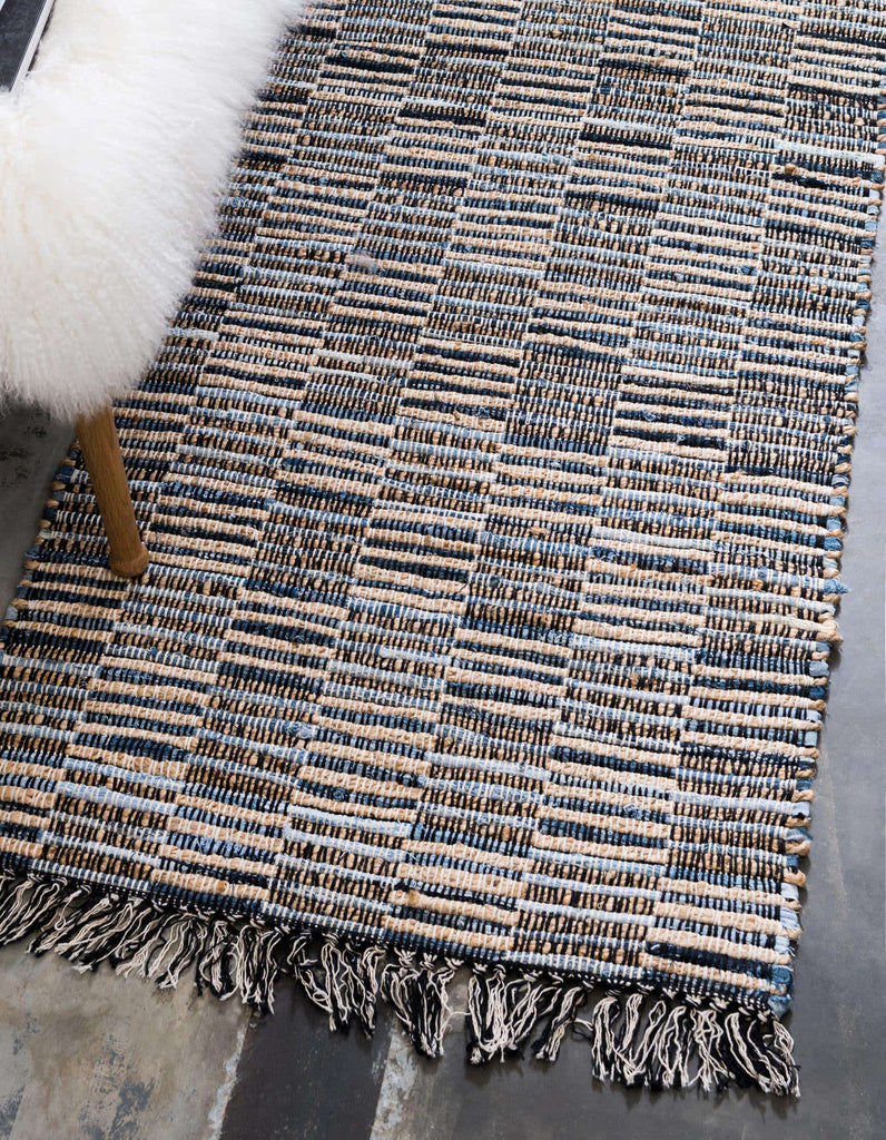 Checkered Chindi Jute Rug - The Nifty Decor
