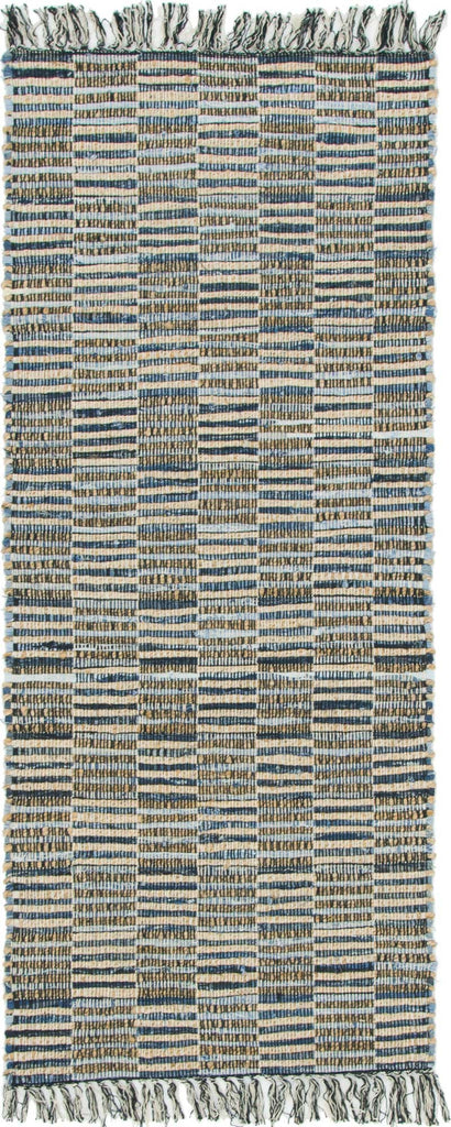 Checkered Chindi Jute Rug - The Nifty Decor