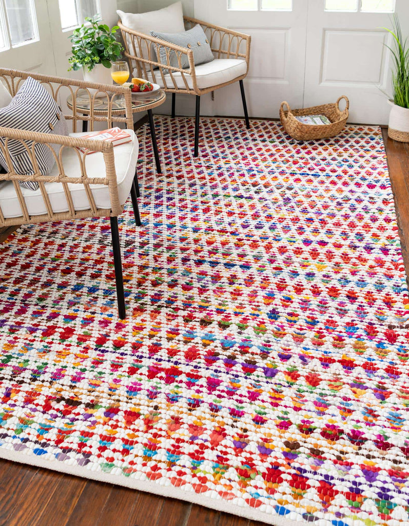 Trellis Braided Chindi Rug - The Nifty Decor