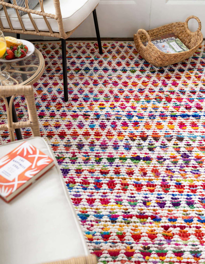 Trellis Braided Chindi Rug - The Nifty Decor