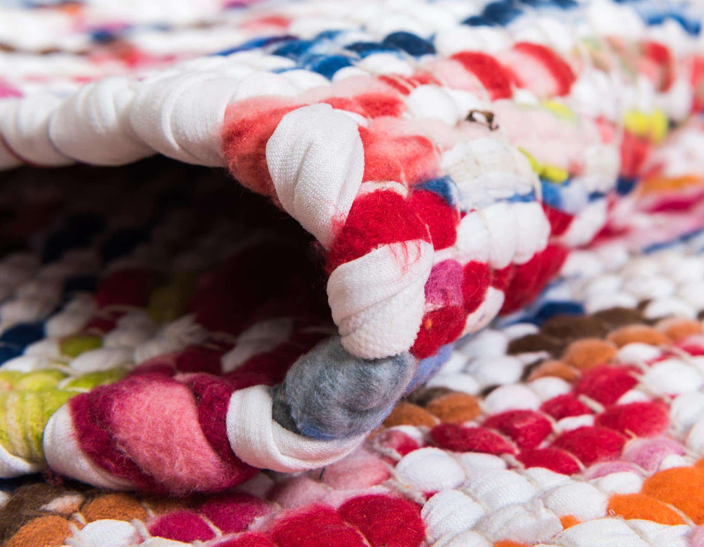 Trellis Braided Chindi Rug - The Nifty Decor