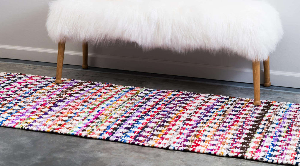 Trellis Braided Chindi Rug - The Nifty Decor