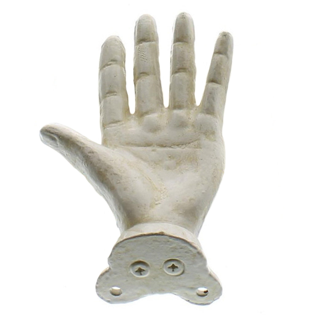 Antique White Wall Mounted Open Hand - Bombay Mercantile