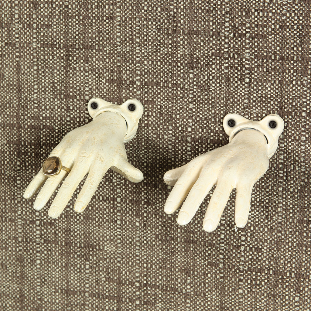 Antique White Wall Mounted Open Hand - Bombay Mercantile