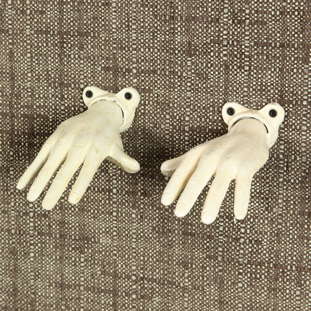 Antique White Wall Mounted Open Hand - Bombay Mercantile