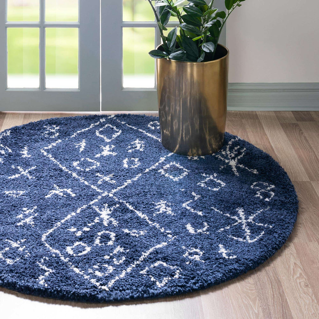 Tribal Rabat Shag Rug - Bombay Mercantile
