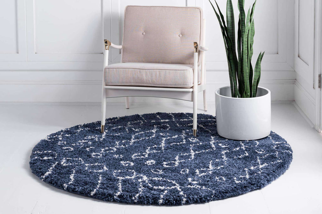 Geometric Rabat Shag Rug - Bombay Mercantile