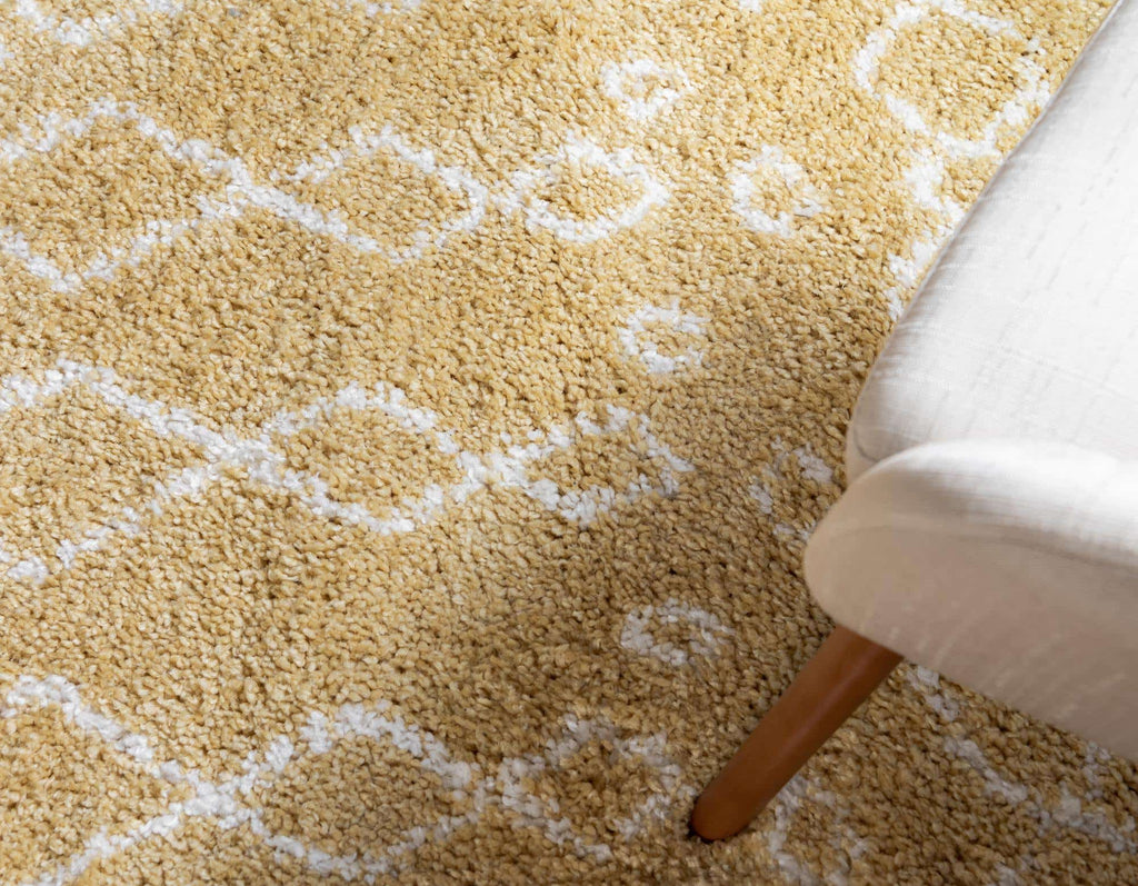 Geometric Rabat Shag Rug - Bombay Mercantile
