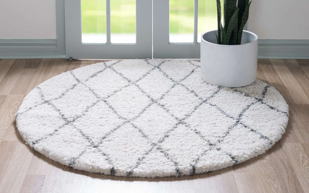 Trellis Rabat Shag Rug - The Nifty Decor