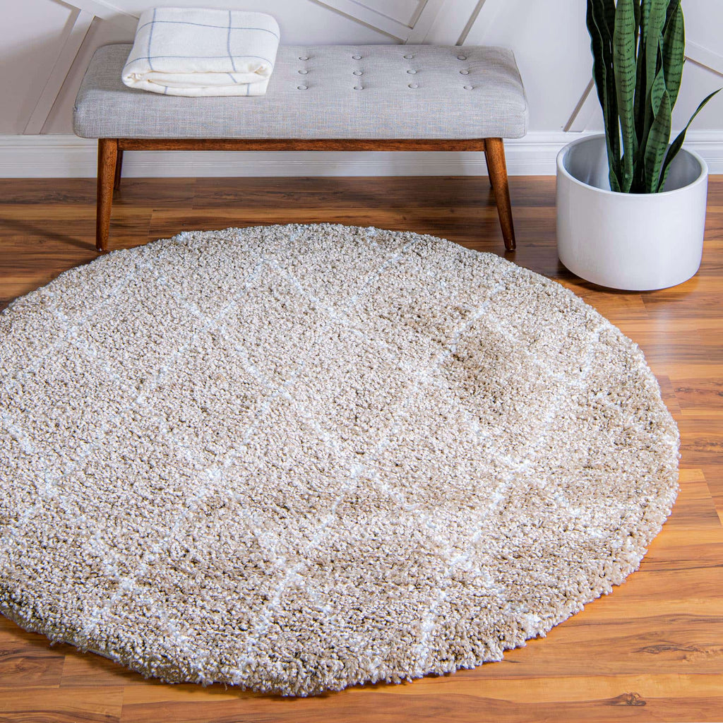 Trellis Rabat Shag Rug - The Nifty Decor