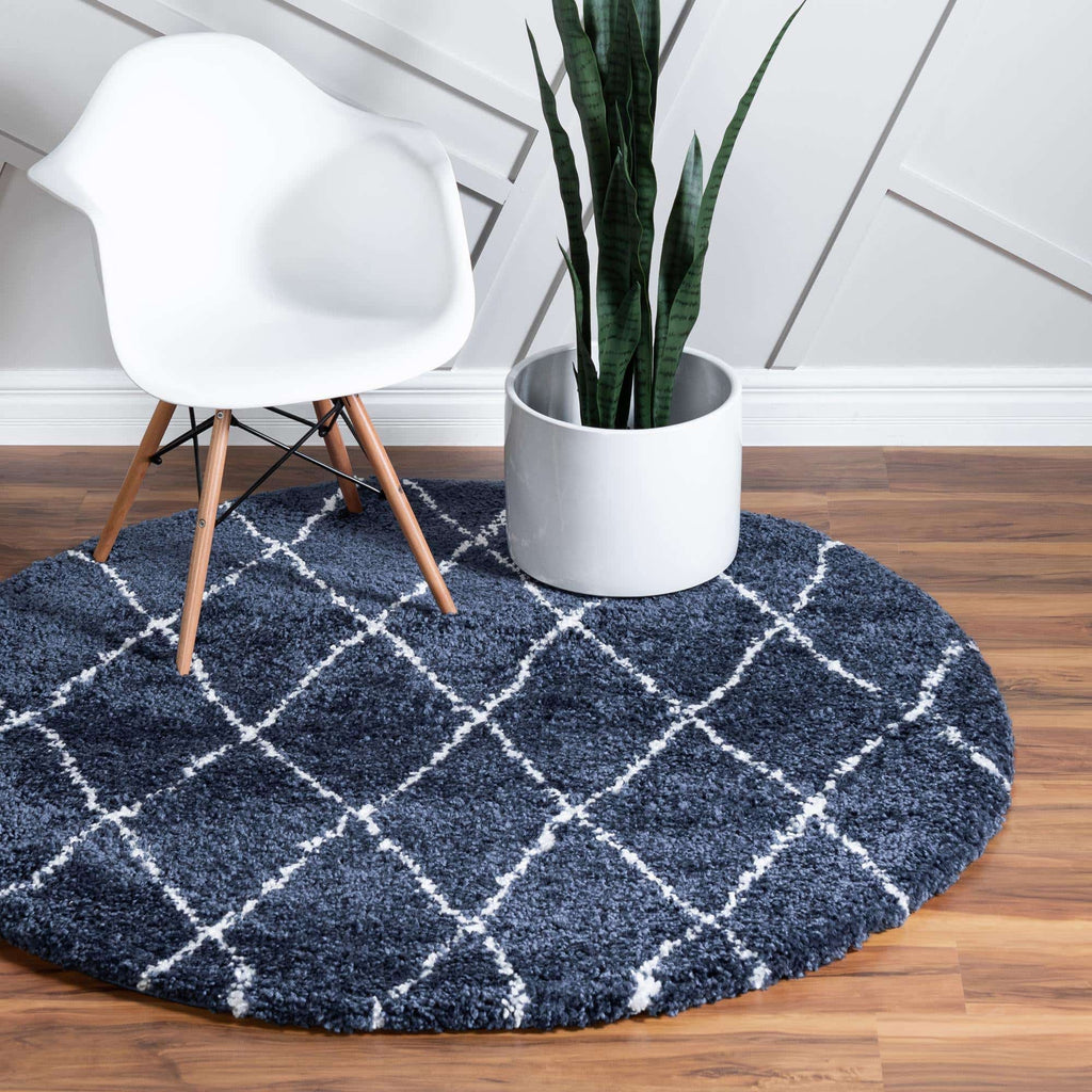 Trellis Rabat Shag Rug - Bombay Mercantile