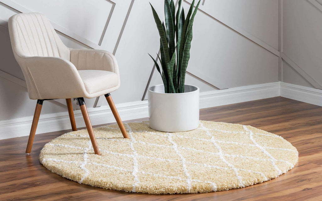 Trellis Rabat Shag Rug - Bombay Mercantile
