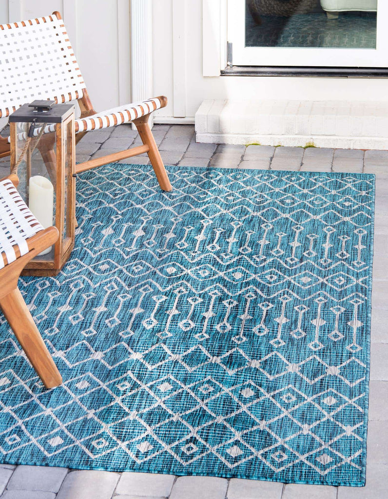 Outdoor Tribal Trellis Rug - Bombay Mercantile