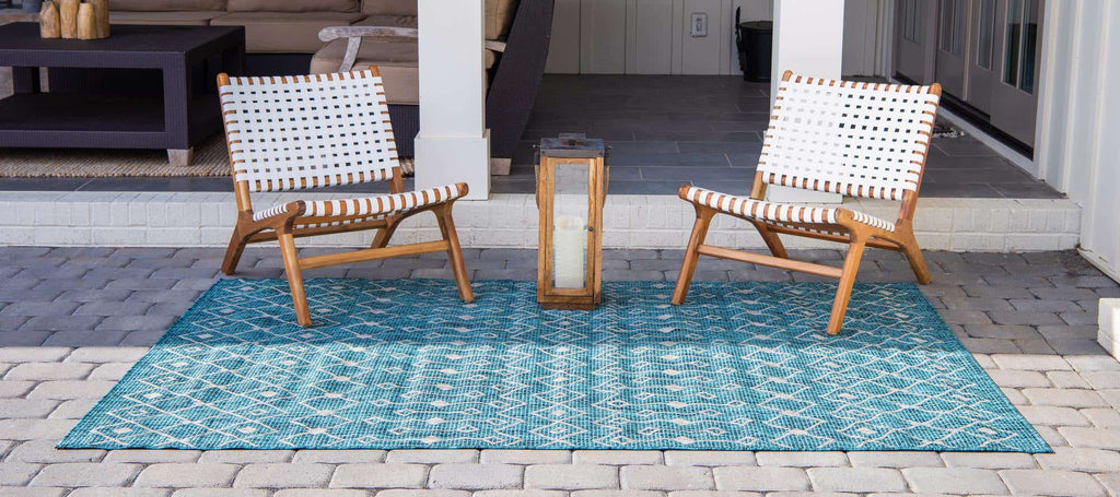Outdoor Tribal Trellis Rug - Bombay Mercantile