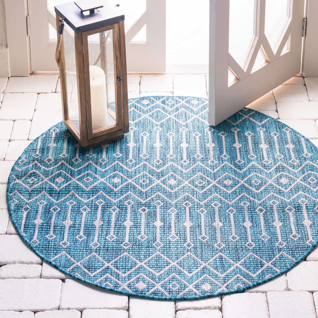 Outdoor Tribal Trellis Rug - Bombay Mercantile