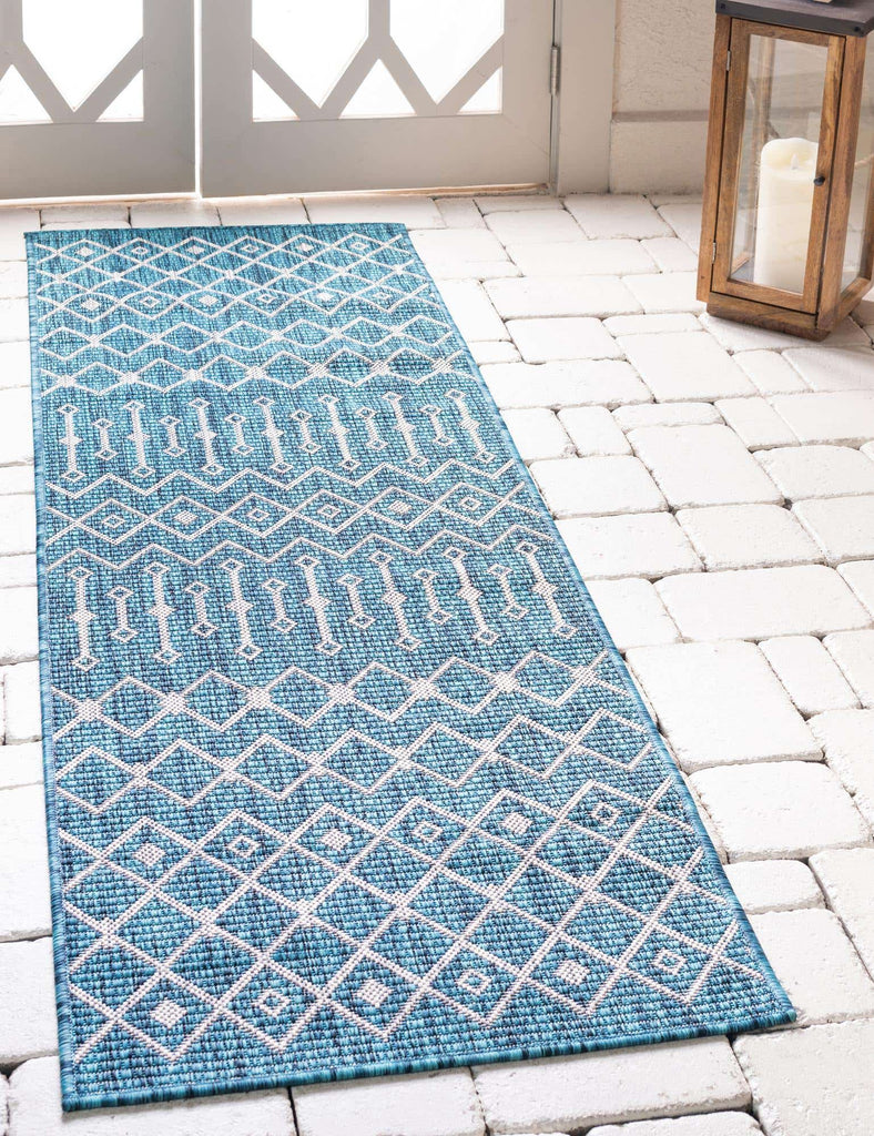 Outdoor Tribal Trellis Rug - Bombay Mercantile