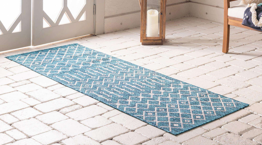 Outdoor Tribal Trellis Rug - Bombay Mercantile