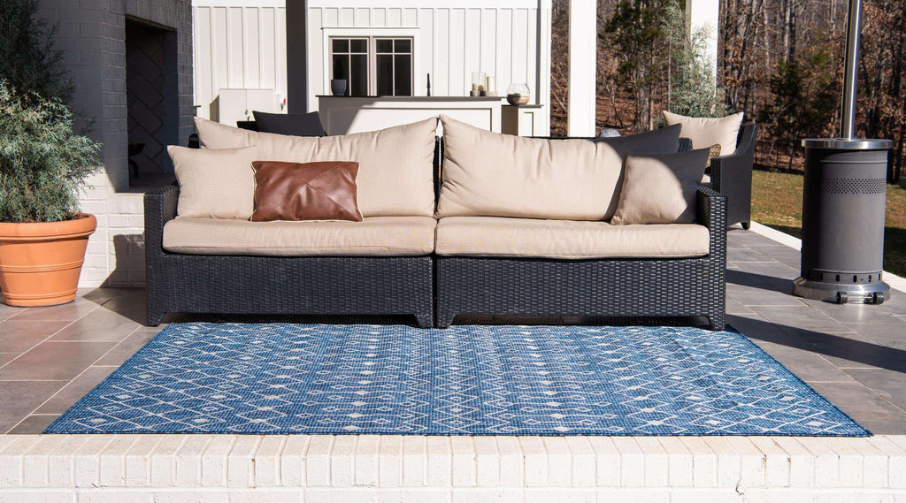 Outdoor Tribal Trellis Rug - The Nifty Decor