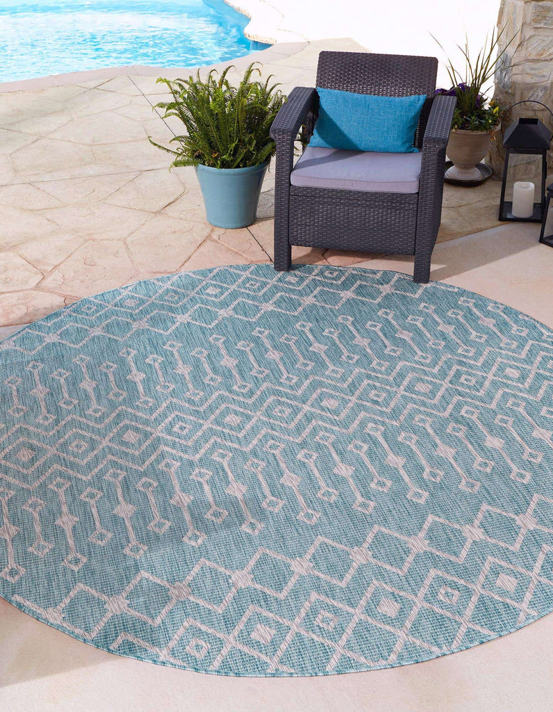 Outdoor Tribal Trellis Rug - The Nifty Decor