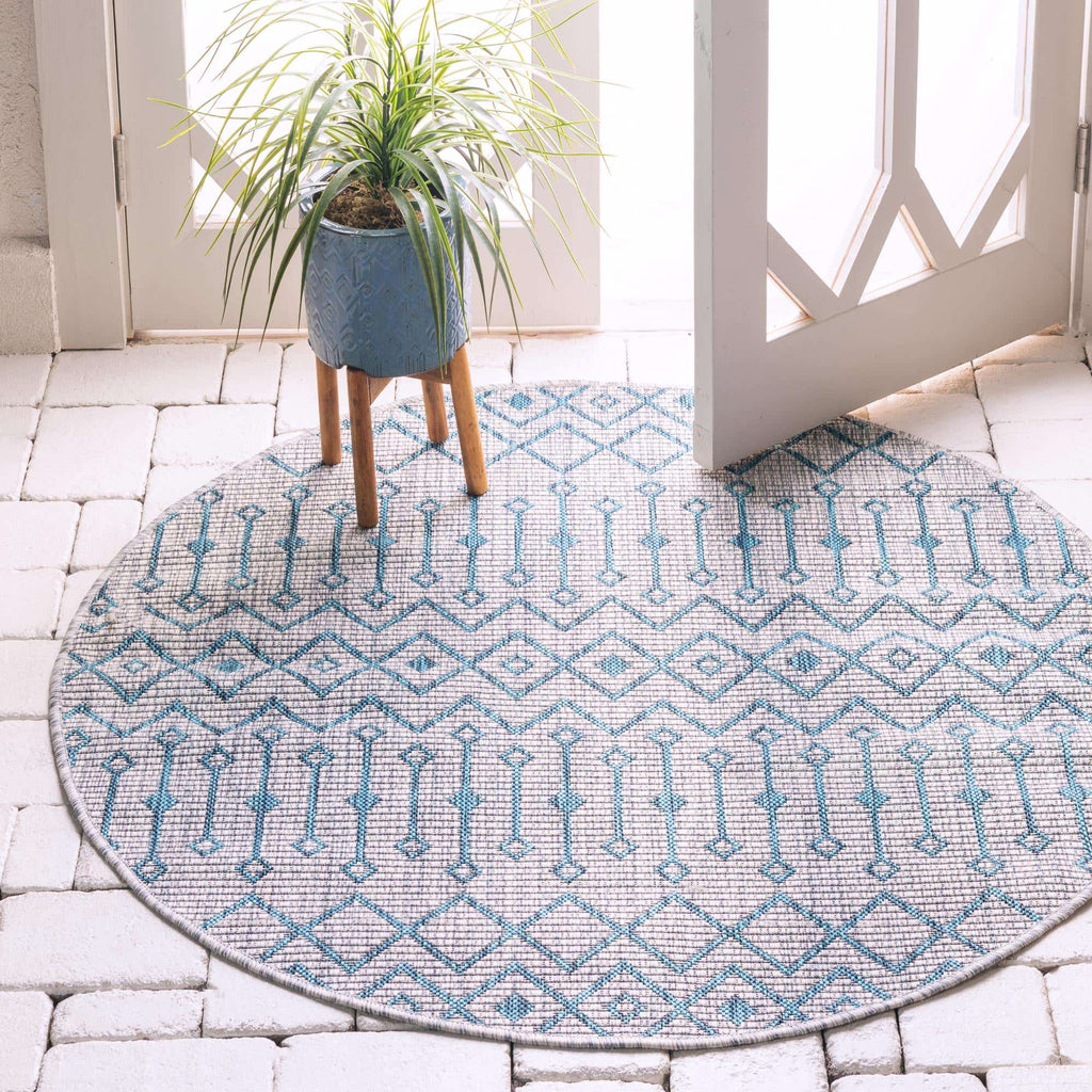 Outdoor Tribal Trellis Rug - Bombay Mercantile