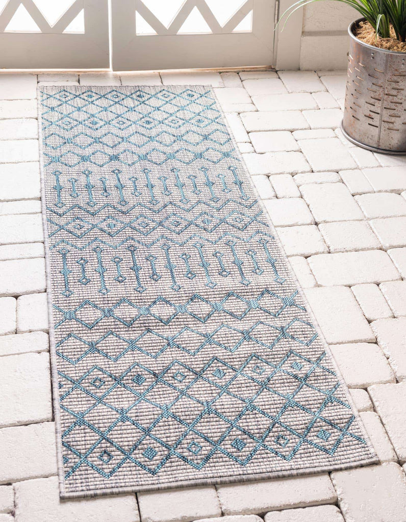 Outdoor Tribal Trellis Rug - Bombay Mercantile