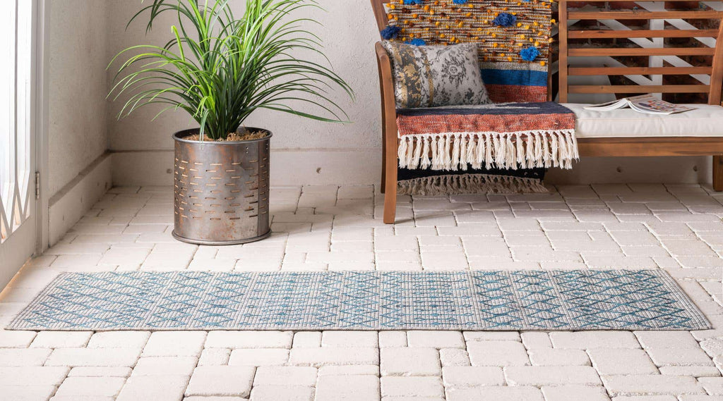 Outdoor Tribal Trellis Rug - Bombay Mercantile