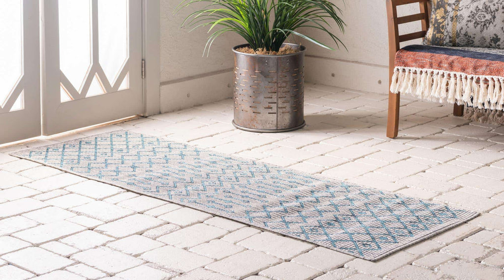 Outdoor Tribal Trellis Rug - Bombay Mercantile
