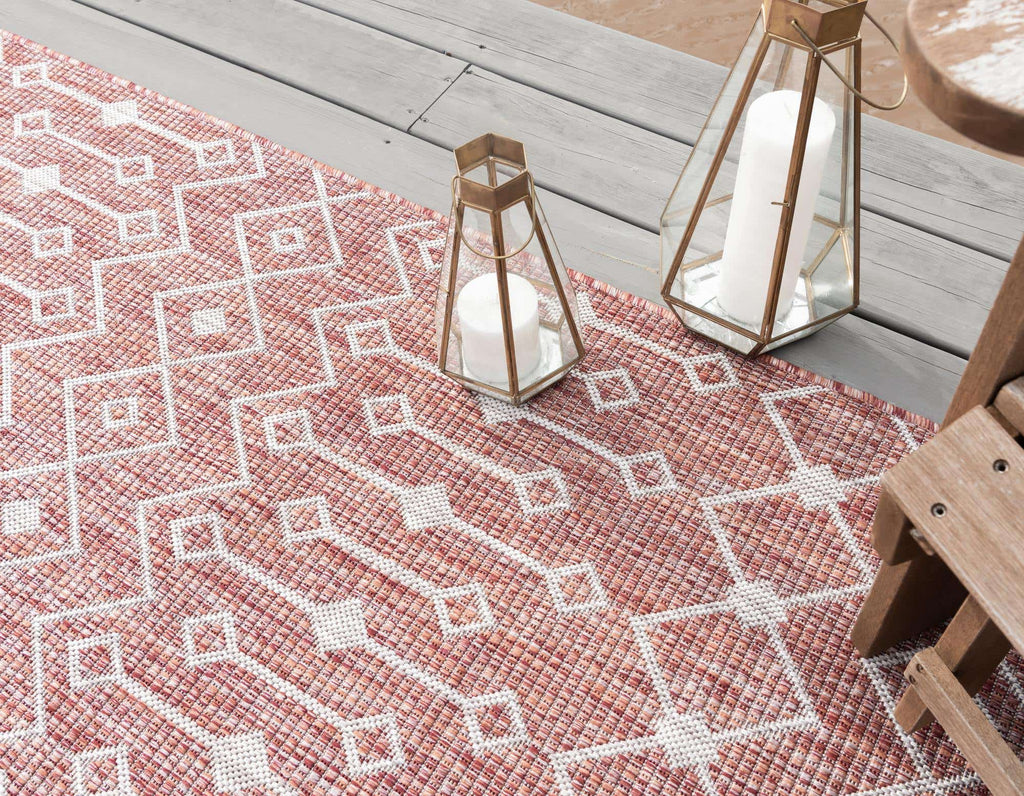 Outdoor Tribal Trellis Rug - Bombay Mercantile