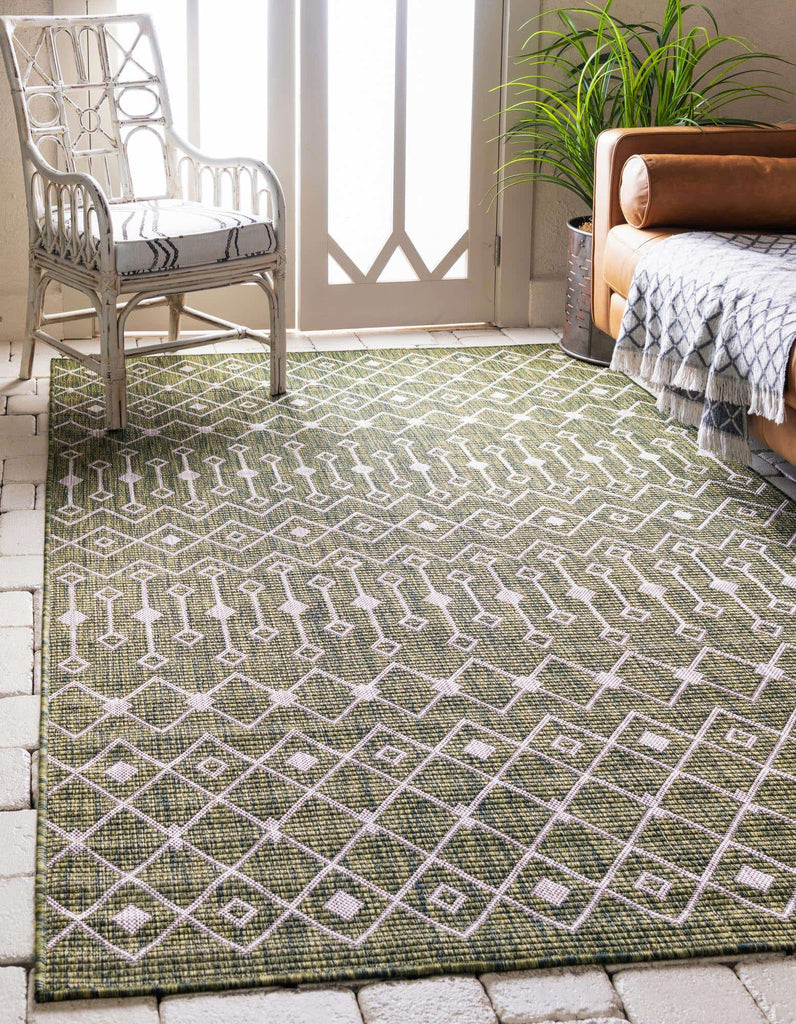 Outdoor Tribal Trellis Rug - Bombay Mercantile