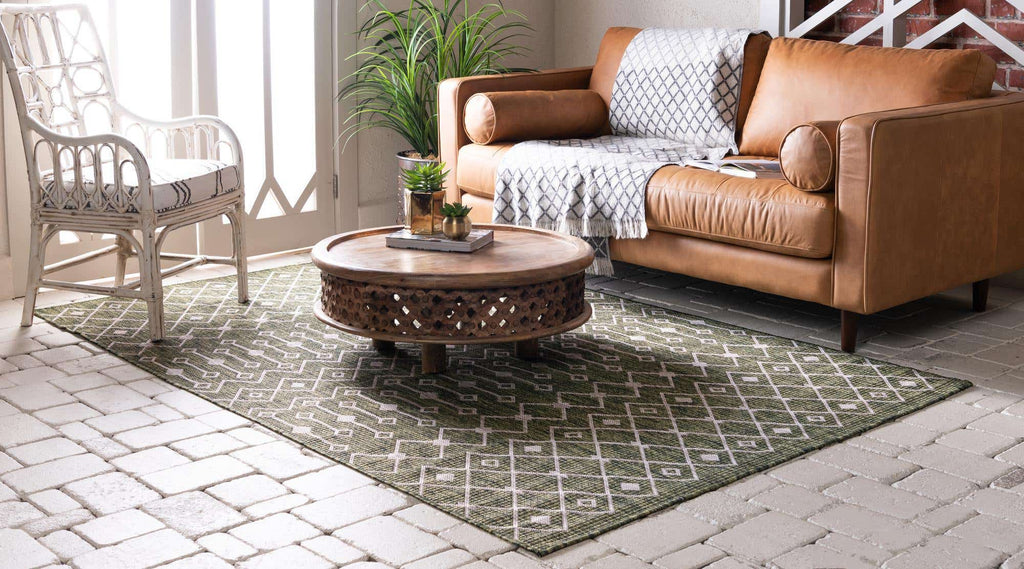 Outdoor Tribal Trellis Rug - Bombay Mercantile