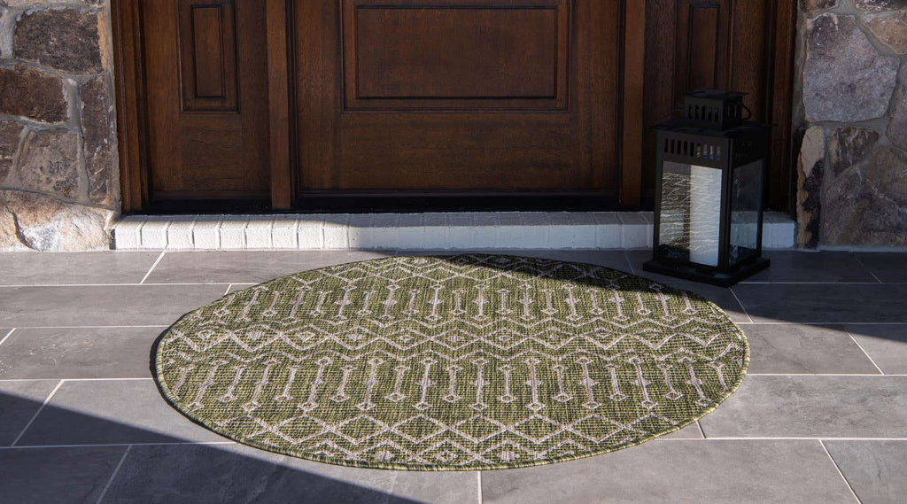 Outdoor Tribal Trellis Rug - Bombay Mercantile