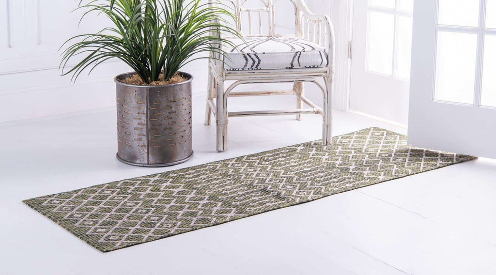 Outdoor Tribal Trellis Rug - Bombay Mercantile