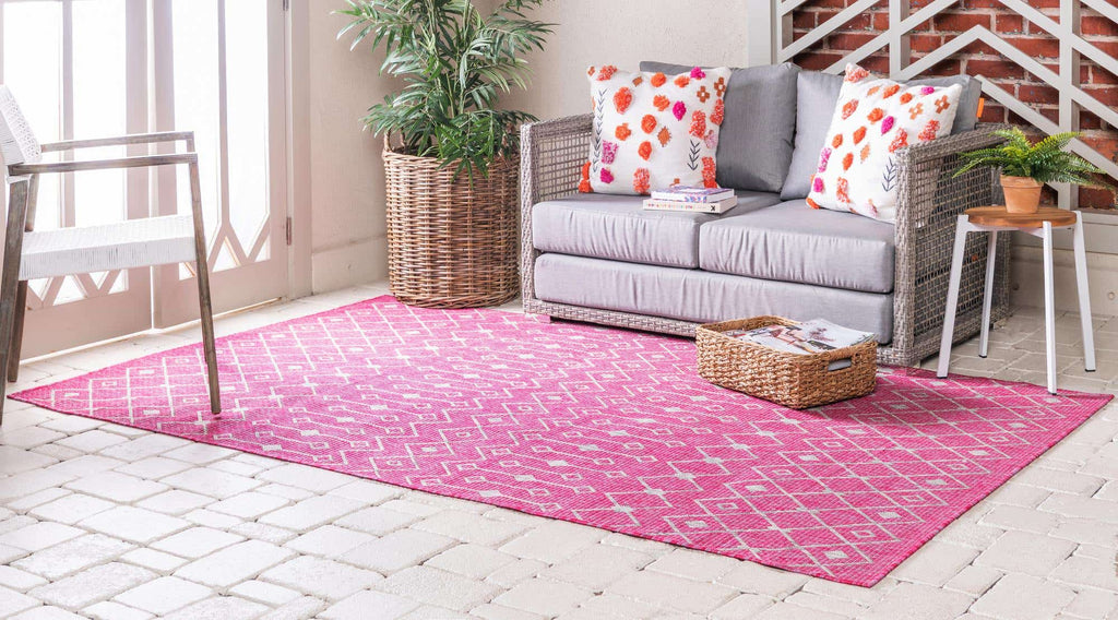 Outdoor Tribal Trellis Rug - The Nifty Decor